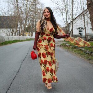 Floral Stems Maxidress
